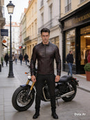 Jaqueta Masculina de Couro