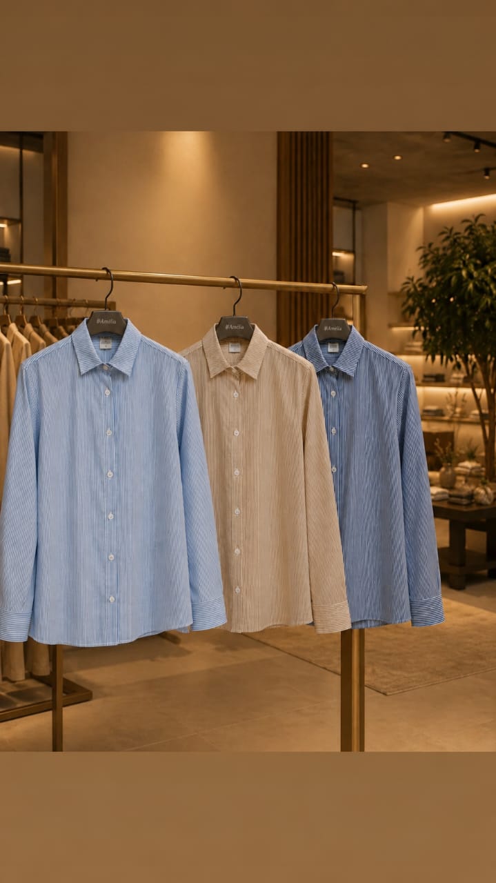 Camisa Listrada Algodão