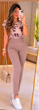 Blusa Básica Estampada