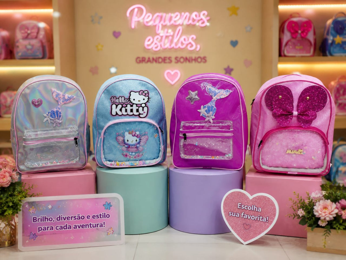 Mochila Infantil Feminina Sortidas